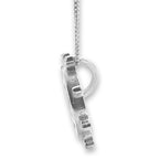 Dharma Wheel Necklace – Sterling Silver & Gold over Silver Buddhist Pendant