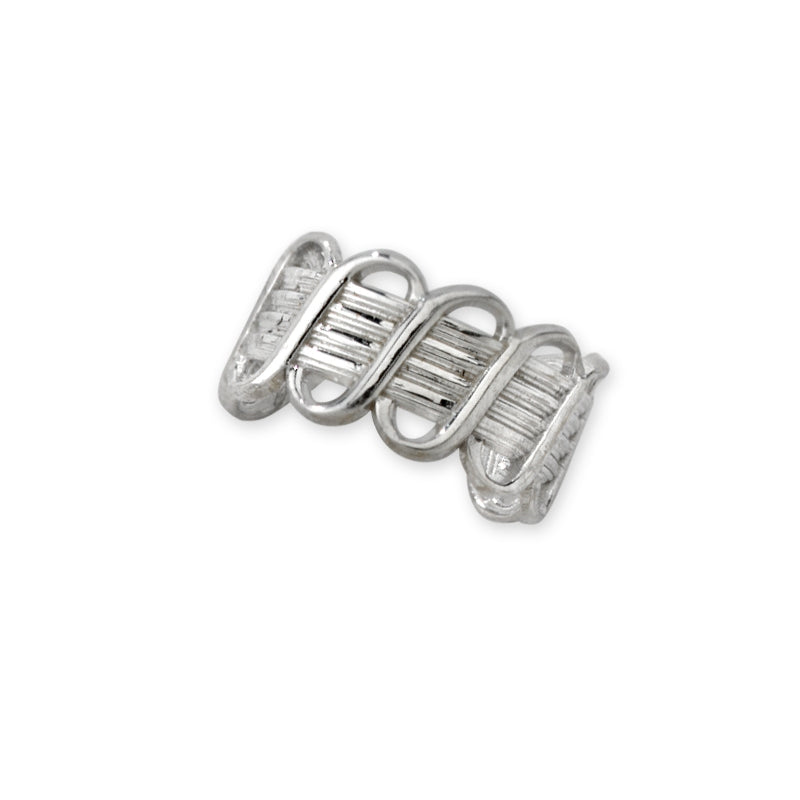 Crossover Ear Cuff Earring in 10k White Gold