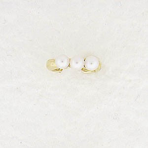 Pearl Ear Cuff Earring - 14k Yellow Gold