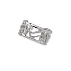 Ear Cuff Earring Open Filigree Sterling Silver