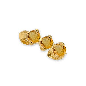 Citrine 14k Gold Ear Cuff Earring