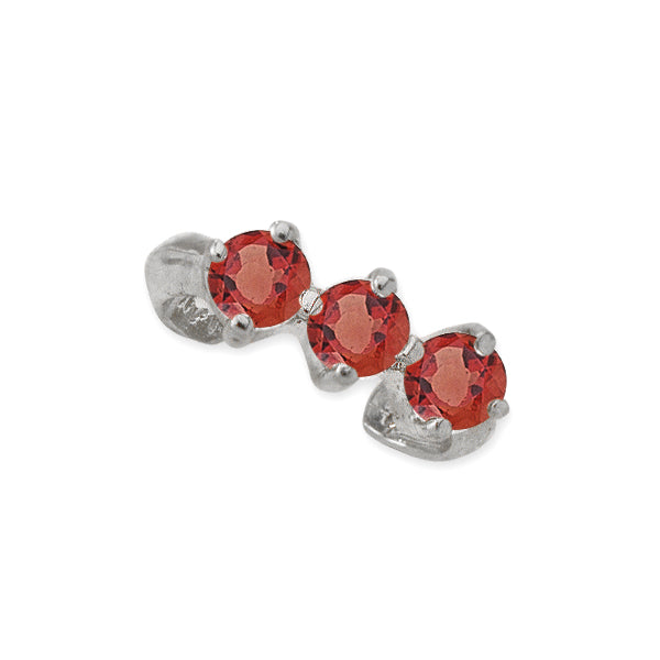 Garnet 14k Gold Ear Cuff Earring