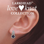 2/3ct. Birthstone Gemstone Love Knot Twisted Rope Earrings Gold Over Silver