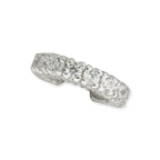Ear Cuff Earring Cubic Zirconia Curve Sterling Silver