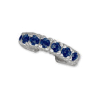 Solid Birthstone Ear Cuff Earring Curve Sterling Silver
