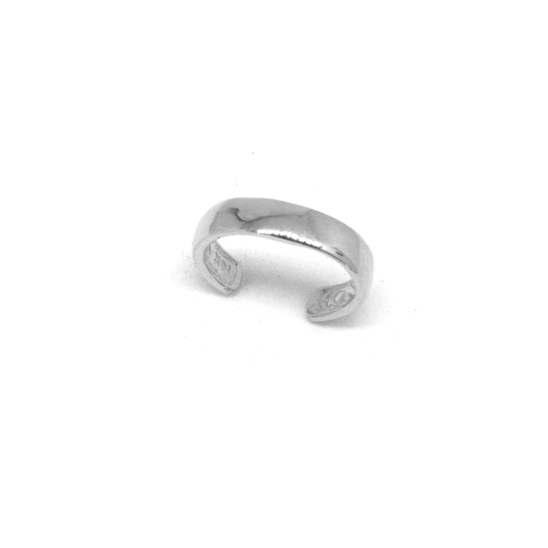 Polished Finish Ear Cuff Earring in 14k White Gold