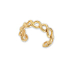 Serpentine Ear Cuff Earring in 10k Yellow Gold