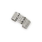 Greek Key 14k White Gold Ear Cuff Earring