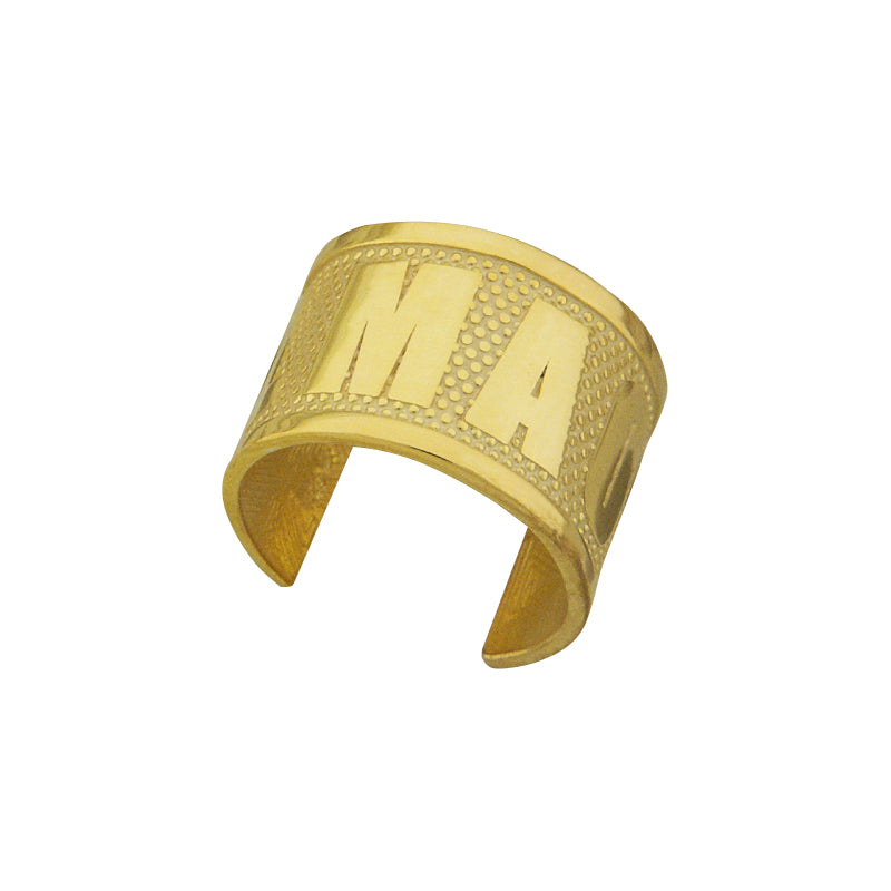 18k Gold Over Silver LMAO Earcuff Earring