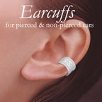 Sterling Silver Kiss Me Earcuff Earring