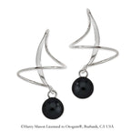 Black Onyx Earspirals Earrings