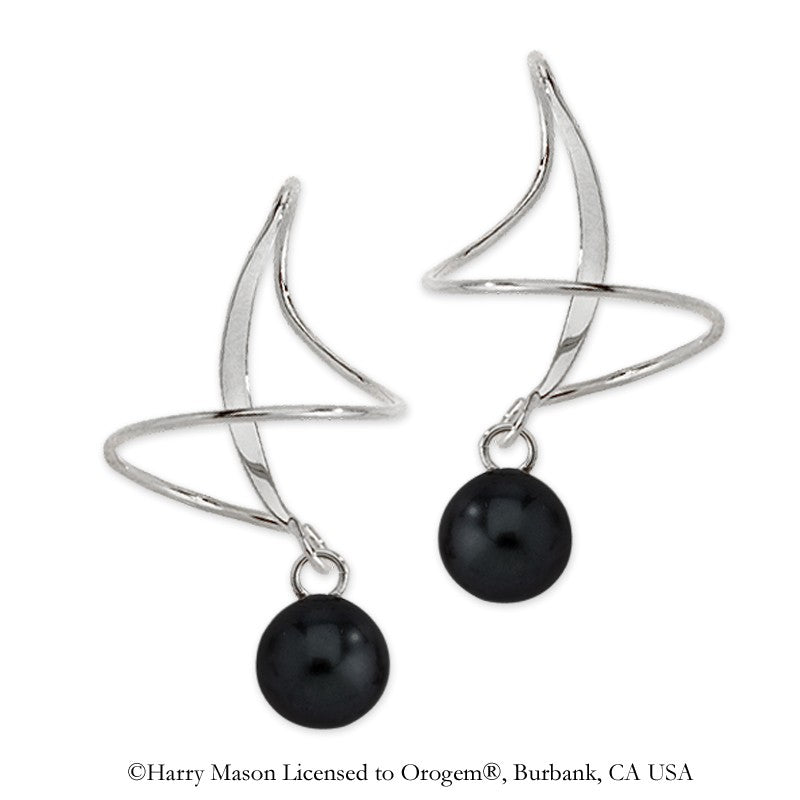 Black Onyx Earspirals Earrings