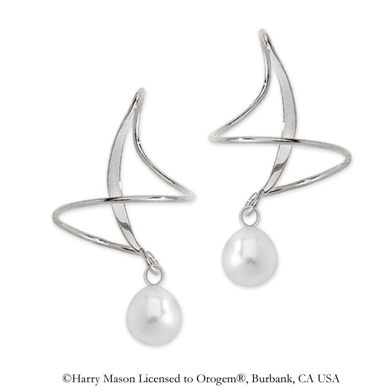 Teardrop Pearls Earspirals Earrings