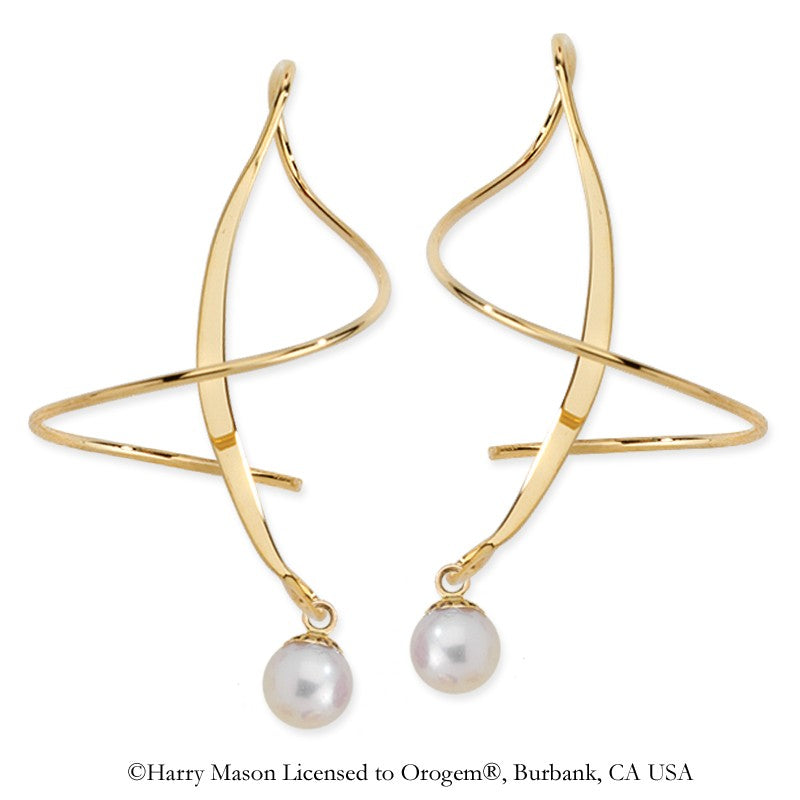 Round Pearls Earspirals Earrings