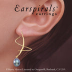 Teardrop Pearls Earspirals Earrings