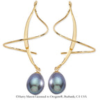 Teardrop Pearls Earspirals Earrings
