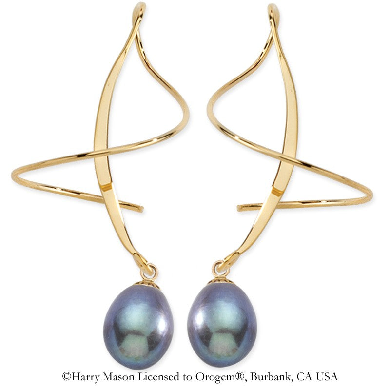 Teardrop Pearls Earspirals Earrings