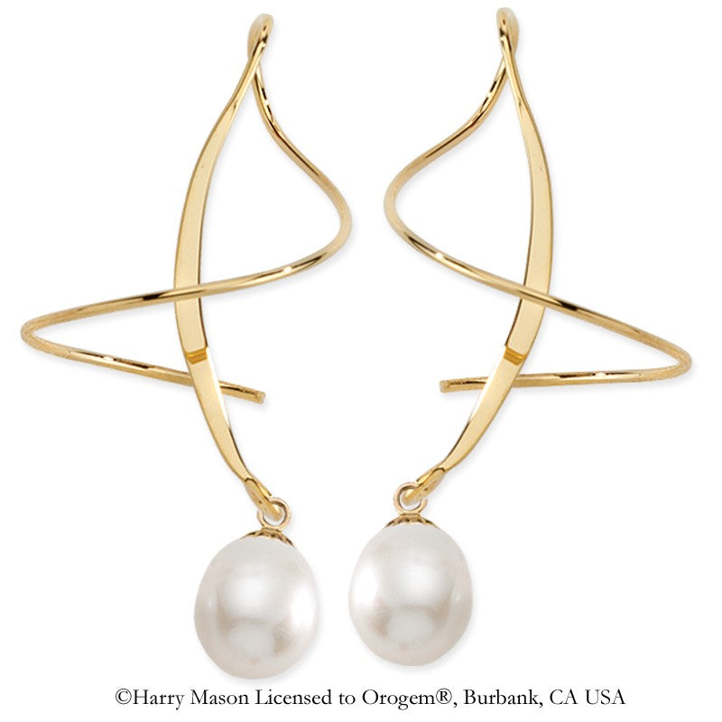 Teardrop Pearls Earspirals Earrings