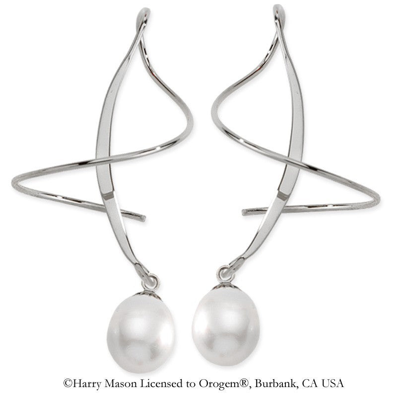 Teardrop Pearls Earspirals Earrings