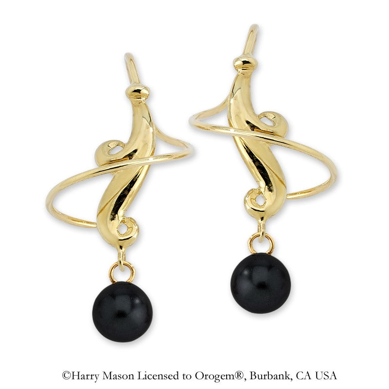 Black Onyx Earspirals Earrings