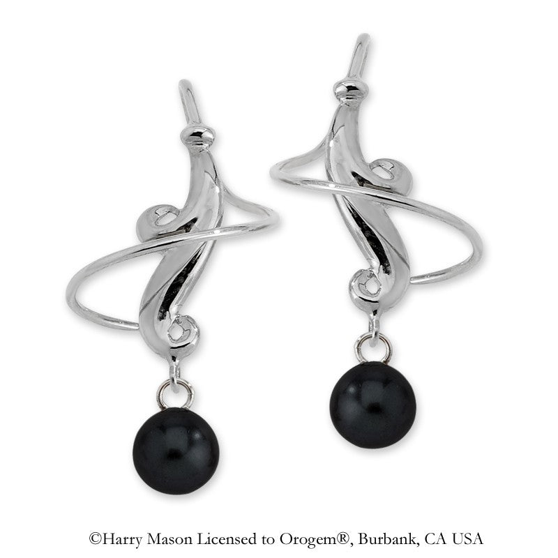 Black Onyx Earspirals Earrings