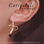 Black Onyx Earspirals Earrings