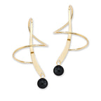 Black Onyx Earspirals Earrings