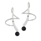 Black Onyx Earspirals Earrings