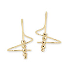 Polished Beads Earspirals Earrings