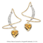 Citrine & Diamond Earspirals Earrings