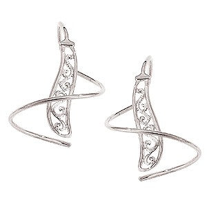 White Gold Earspirals Earrings