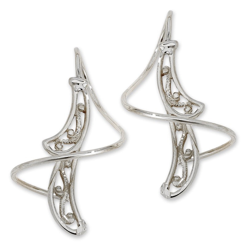 White Gold Earspirals Earrings