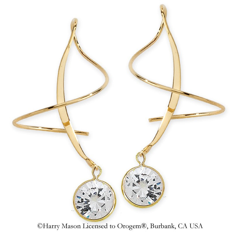 2 Carat Cubic Zirconia Earspirals Earrings