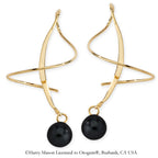 Black Onyx Earspirals Earrings