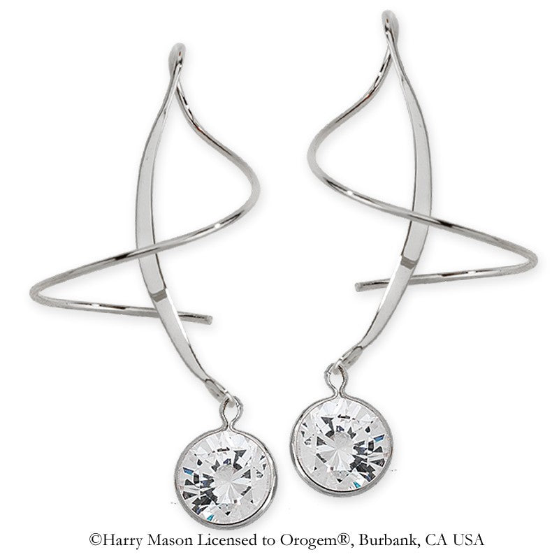 2 Carat Cubic Zirconia Earspirals Earrings