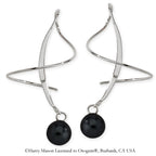 Black Onyx Earspirals Earrings