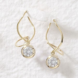 Cubic Zirconia Earspirals Earrings