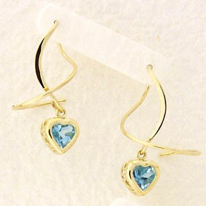 Blue Topaz Earspirals Earrings