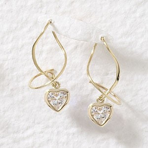 Cubic Zirconia Earspirals Earrings