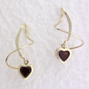 Garnet Earspirals Earrings