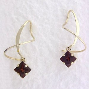 Garnet Earspirals Earrings