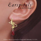 Garnet Earspirals Earrings