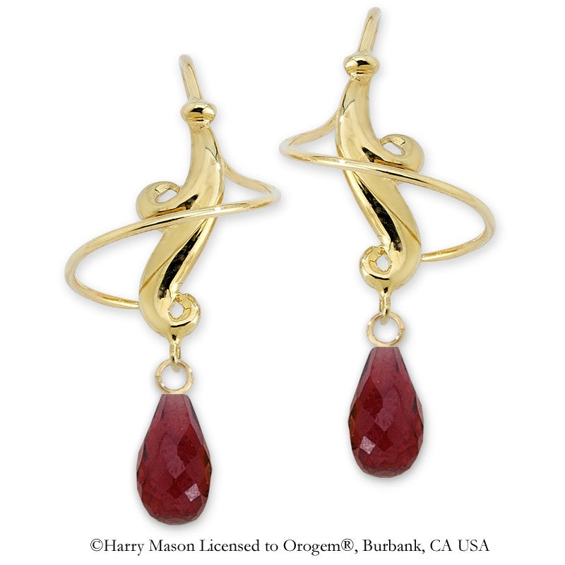 Garnet Earspirals Earrings