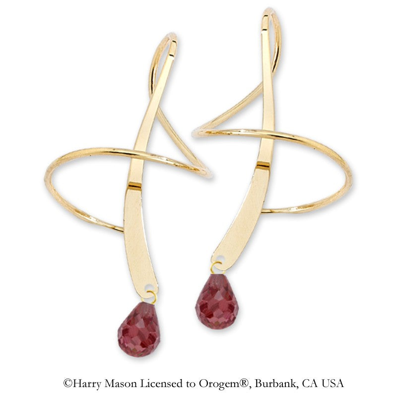 Garnet Earspirals Earrings