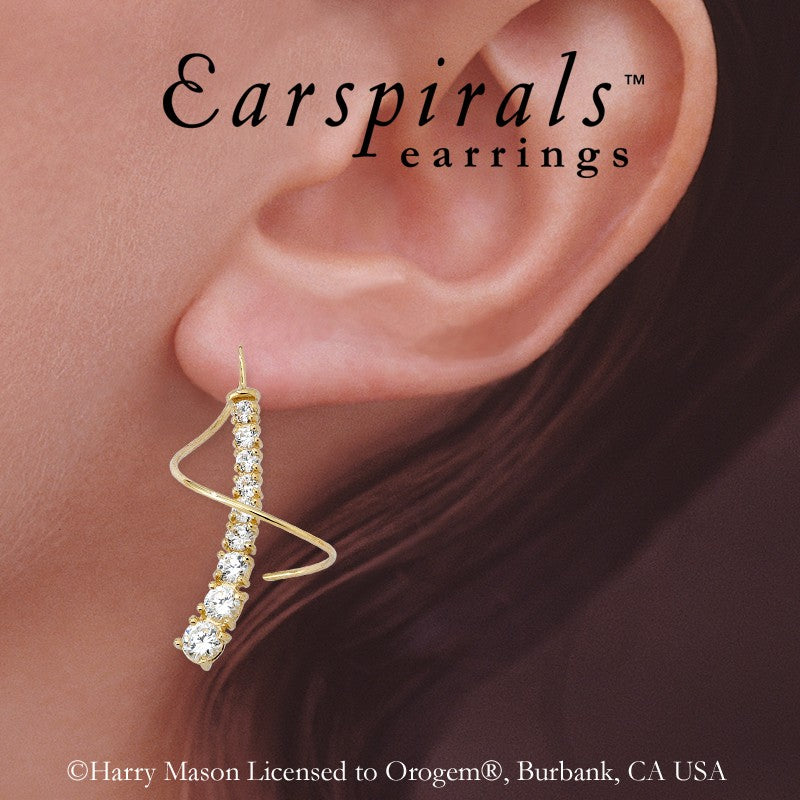 Cubic Zirconia Earspirals Earrings