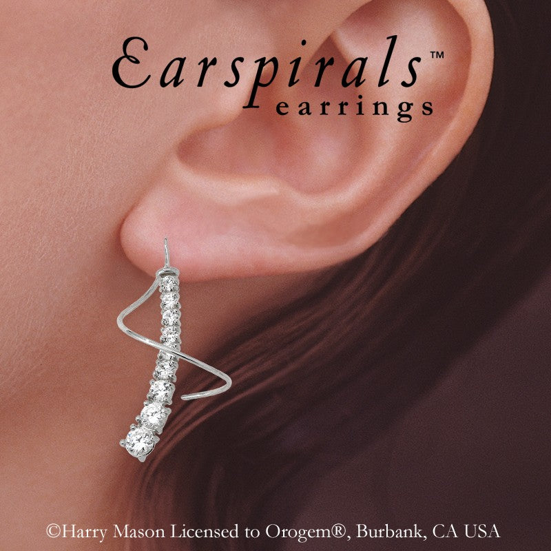 Cubic Zirconia Earspirals Earrings