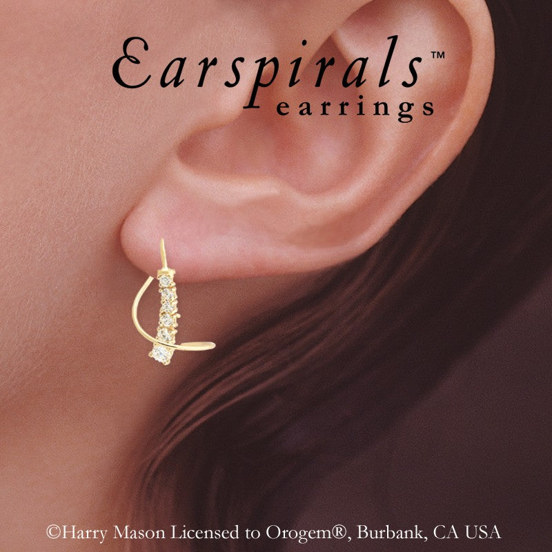 Cubic Zirconia Earspirals Earrings