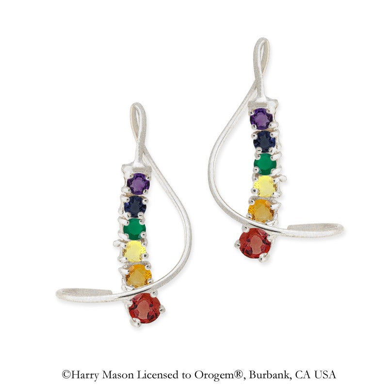 Multi-Color Gemstone Earspirals Earrings