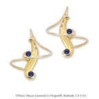 Blue Sapphire Earspirals Earrings