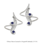 Blue Sapphire Earspirals Earrings